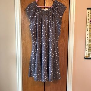 Lauren Conrad Purple Polka Dot Dress. Size XL.